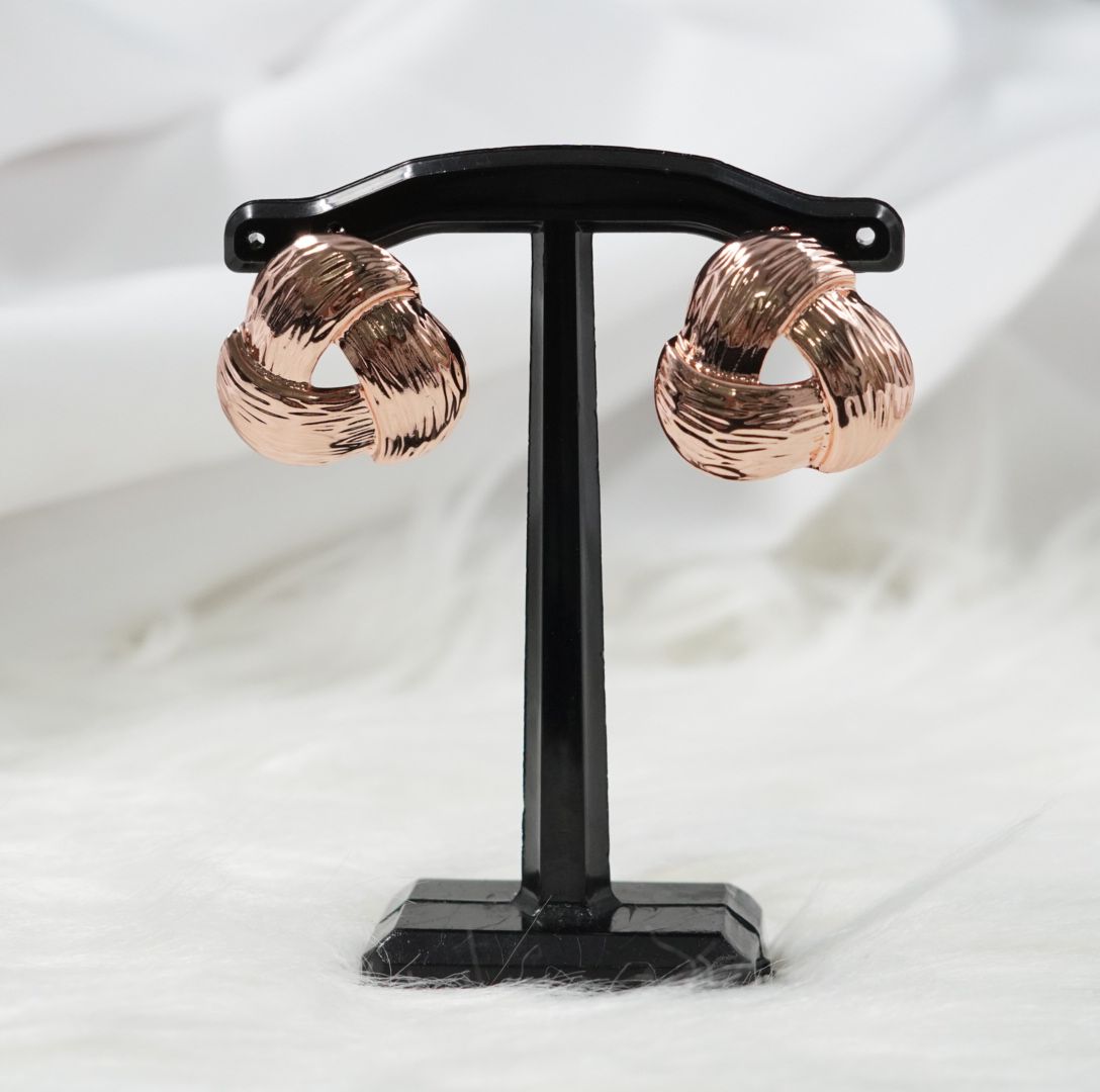 Miniatura 3 de ARETE RODIO TRIANGULO RAYA ROSADO